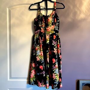 Vixen By Micheline Pitt Floral Igenue Dress, sz SMALL